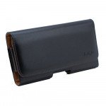 Wholesale Horizontal Slim Armor Belt Pouch Large 11 Fits iPhone 13 Mini and more (Black)